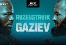 Прямая трансляция Жаирзиньо Розенстрайк - Шамиль Газиев UFC Vegas 87
