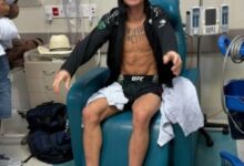 Диего Лопес сломал обе ноги в бою с Волкановски на UFC325